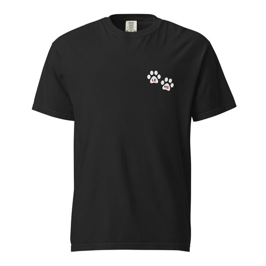 Signature | Comfort Colors T-Shirt | Lynn English Cheerleading | Paws Logo