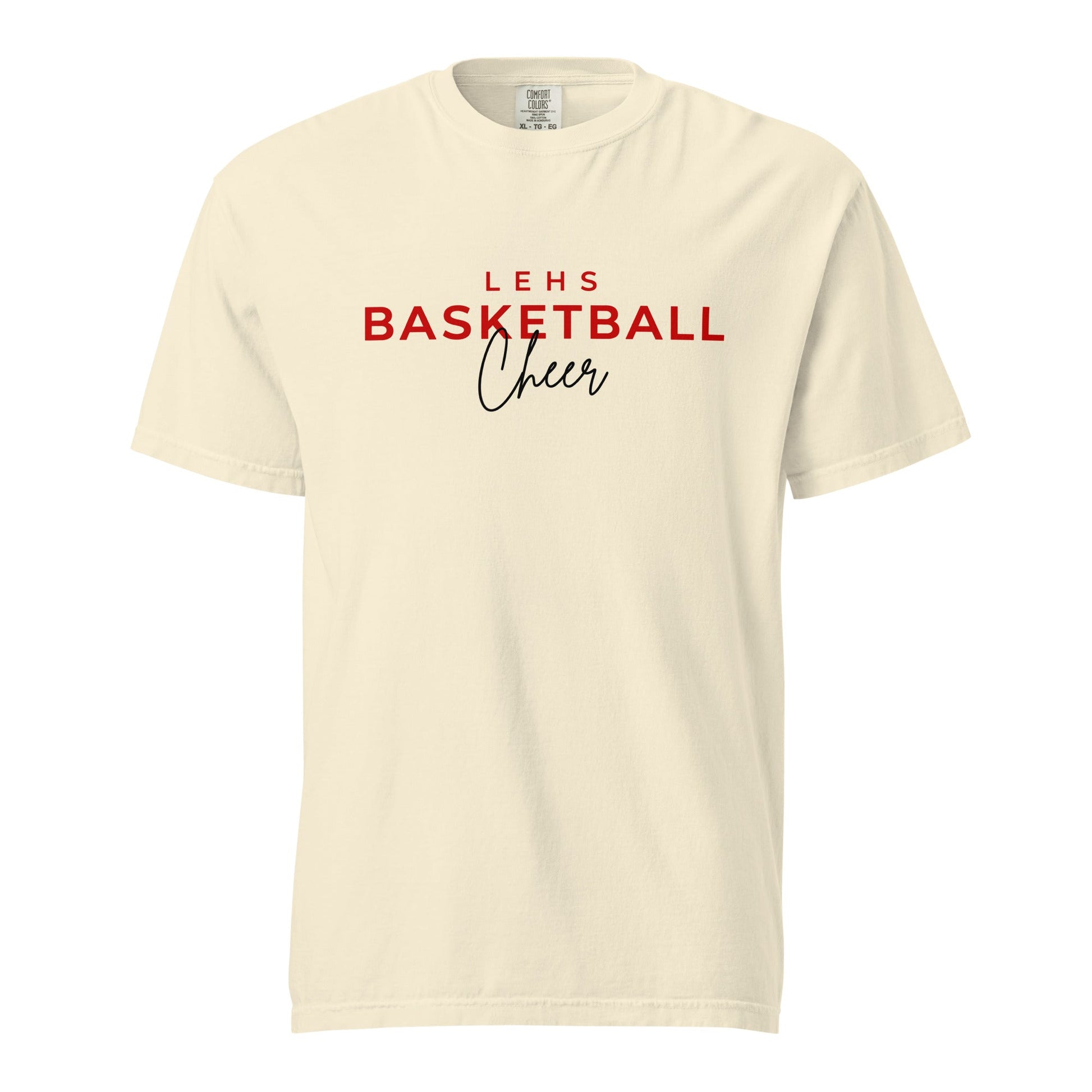 Signature | Comfort Colors T-Shirt | Lynn English Cheerleading | Script Logo