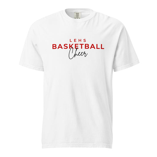Signature | Comfort Colors T-Shirt | Lynn English Cheerleading | Script Logo