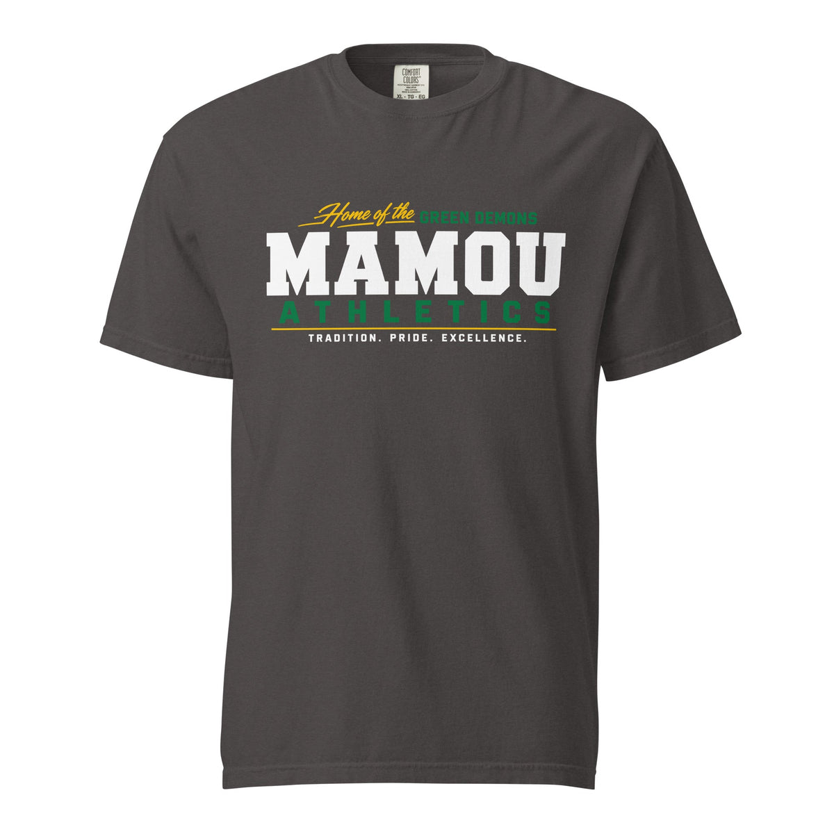 Signature | Comfort Colors T-Shirt | Mamou High School | Modern Script Logo