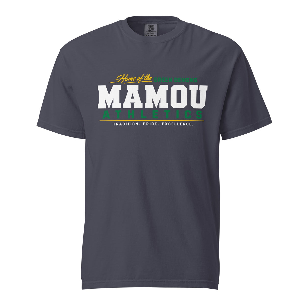 Signature | Comfort Colors T-Shirt | Mamou High School | Modern Script Logo