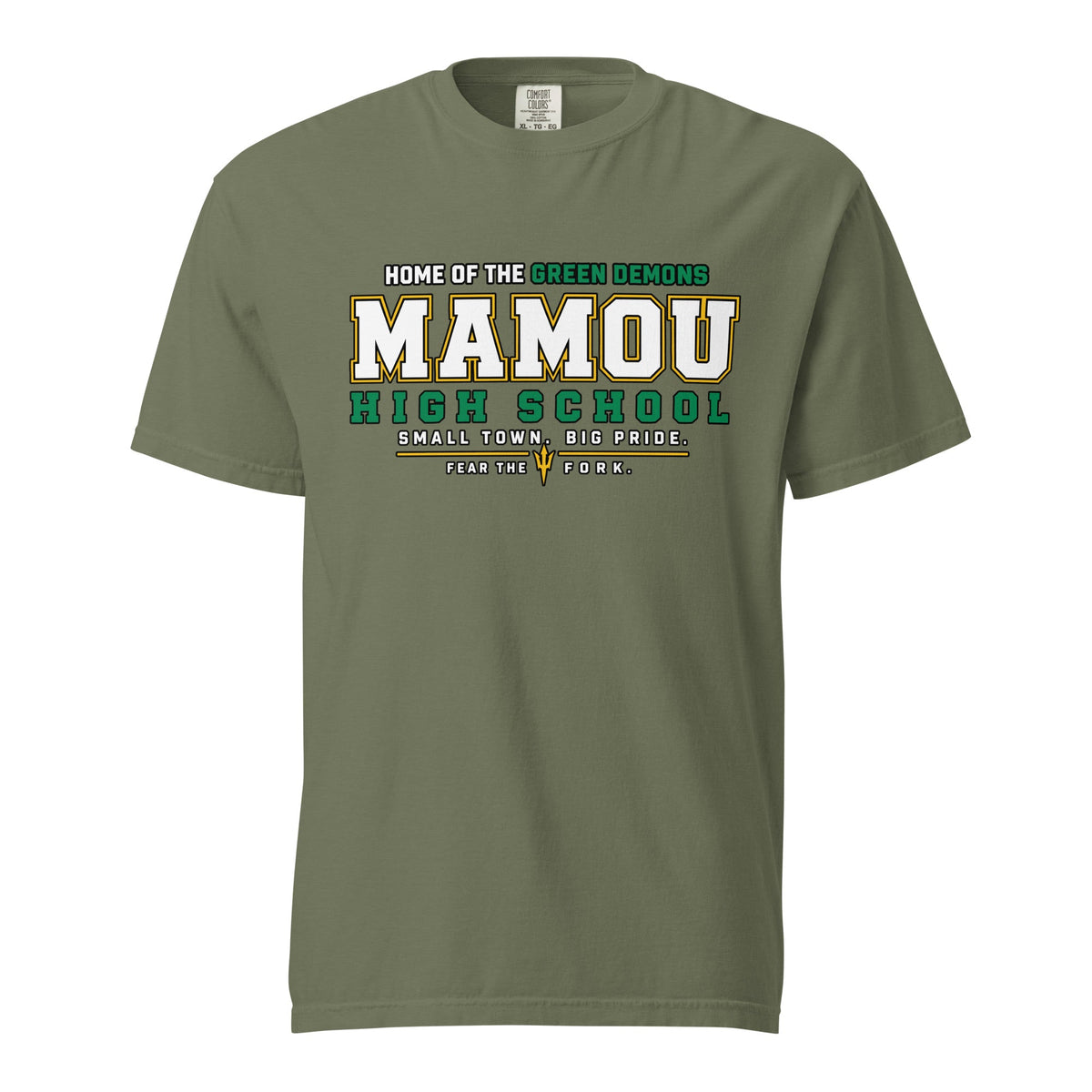 Signature | Comfort Colors T-Shirt | Mamou High School | Vanguard Logo