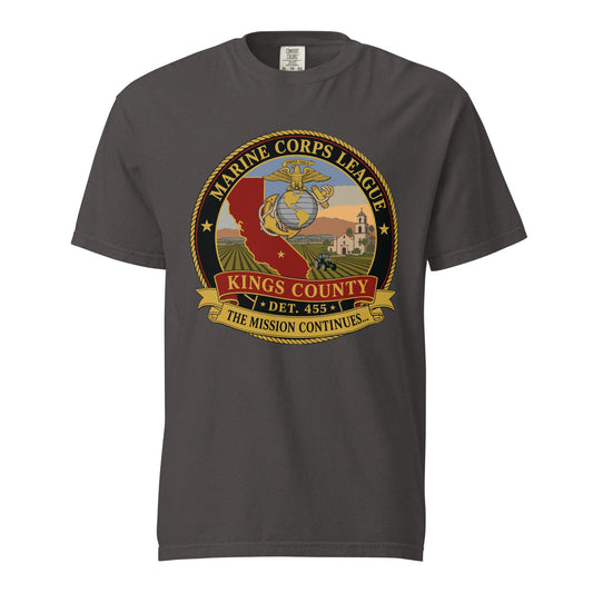 Signature | Comfort Colors T-Shirt | Marine Corps League kings County Det 455 | Shield Logo