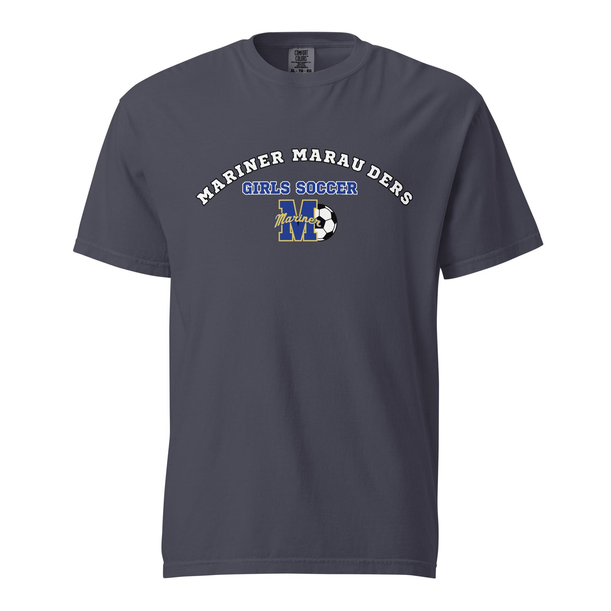 Signature | Comfort Colors T-Shirt | Mariner girls soccer | Crest Logo