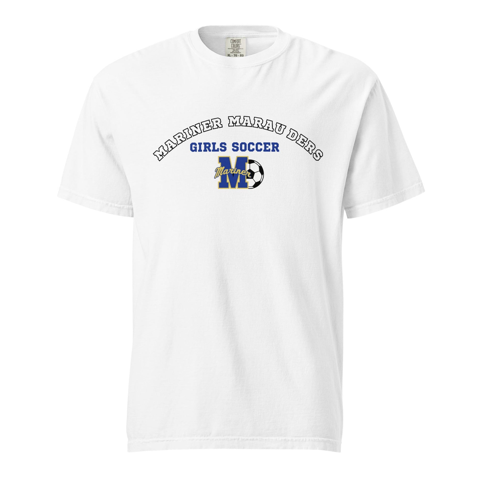 Signature | Comfort Colors T-Shirt | Mariner girls soccer | Crest Logo