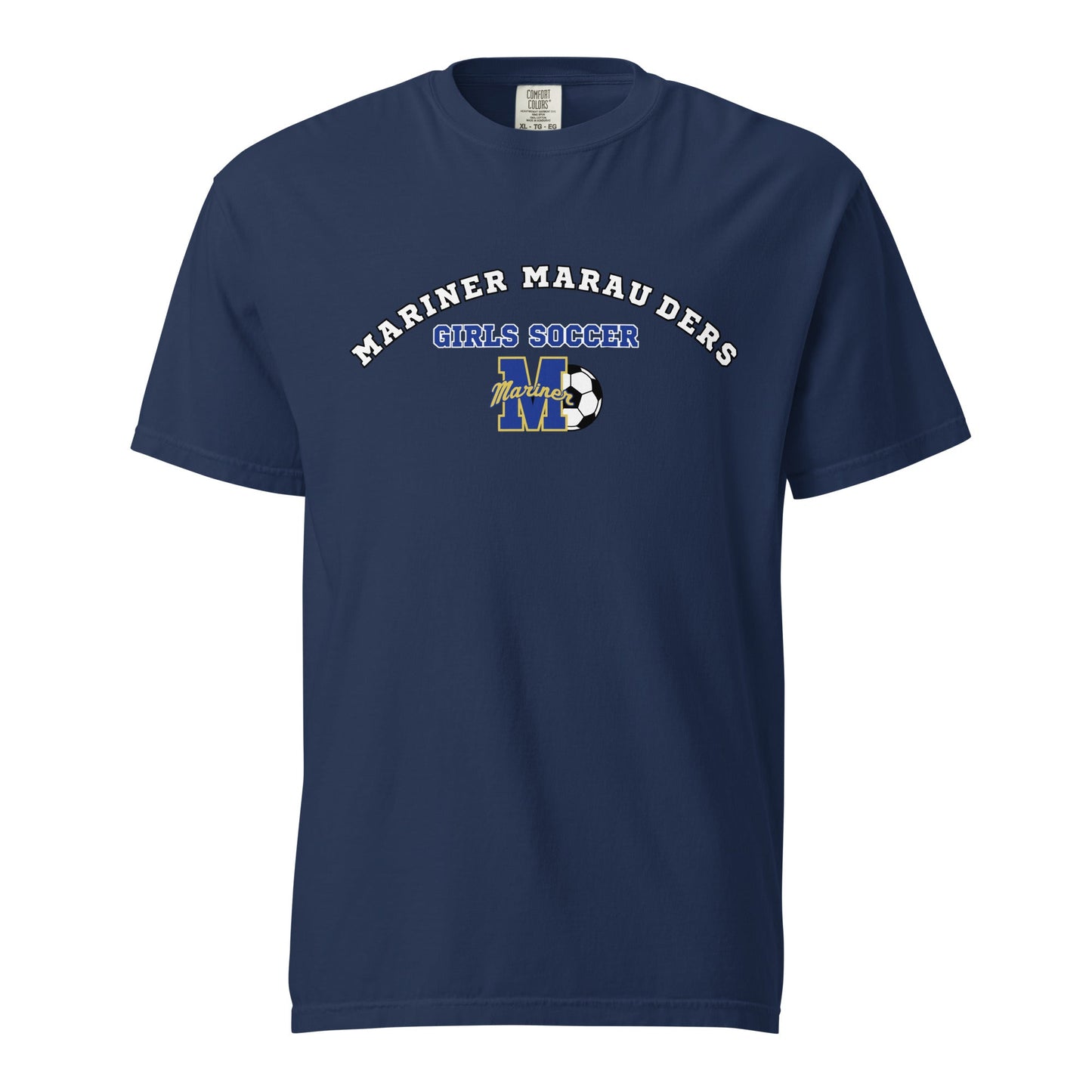 Signature | Comfort Colors T-Shirt | Mariner girls soccer | Crest Logo