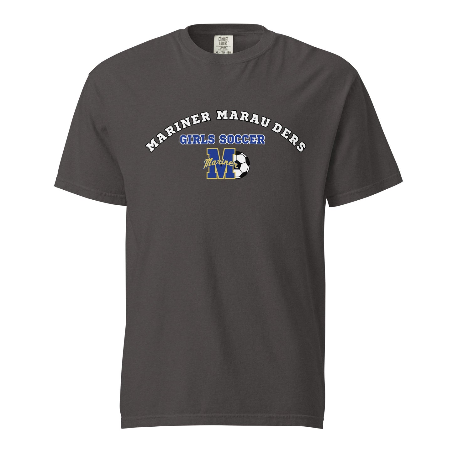 Signature | Comfort Colors T-Shirt | Mariner girls soccer | Crest Logo