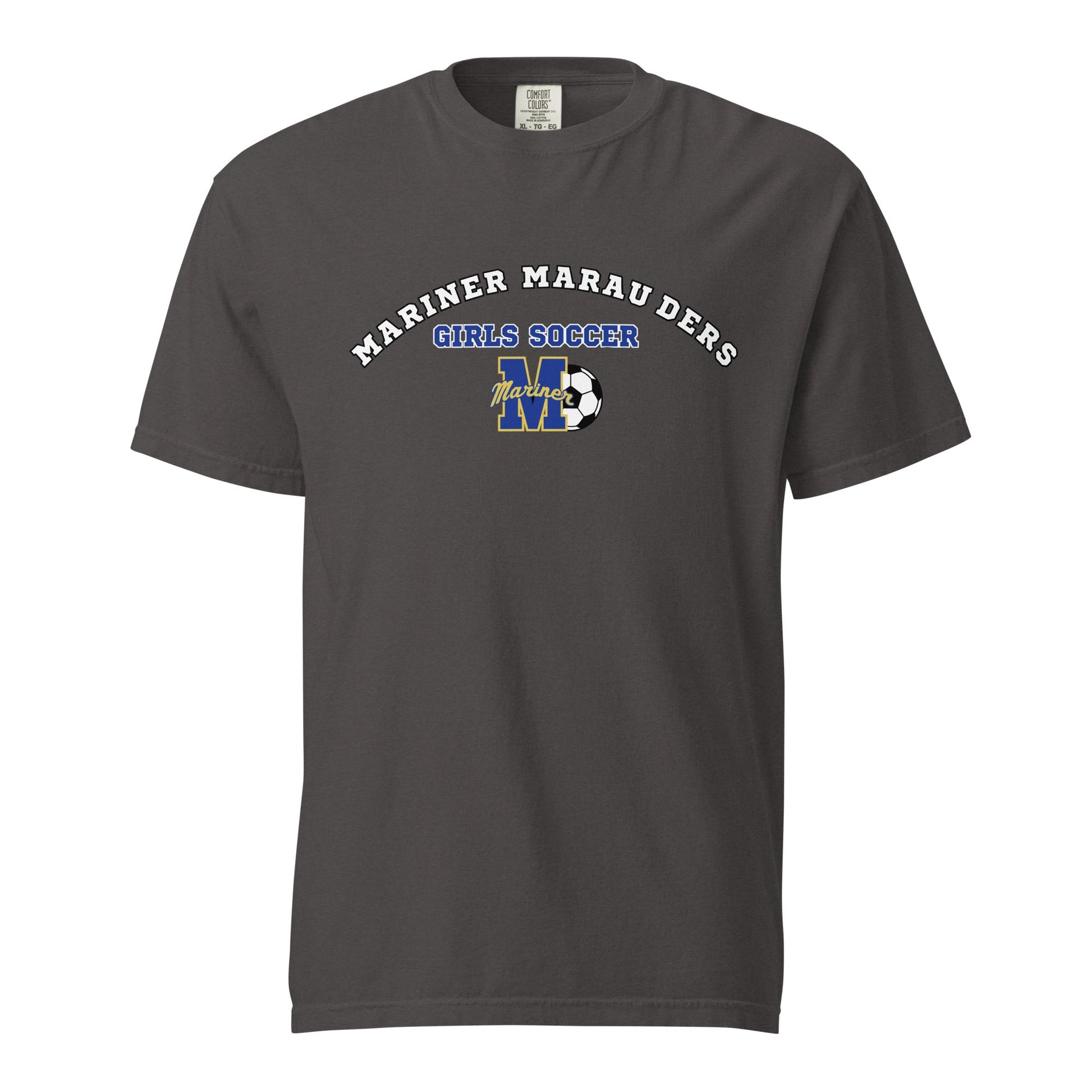 Signature | Comfort Colors T-Shirt | Mariner girls soccer | Crest Logo