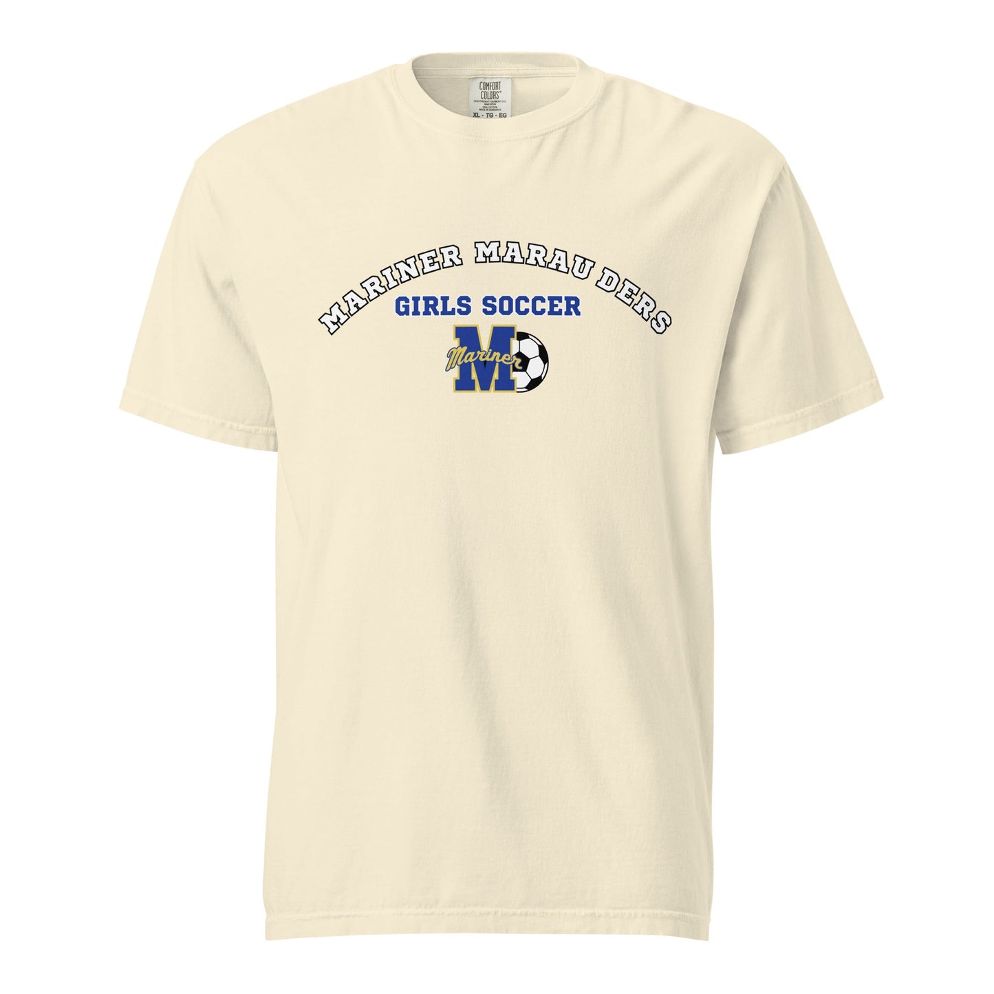 Signature | Comfort Colors T-Shirt | Mariner girls soccer | Crest Logo