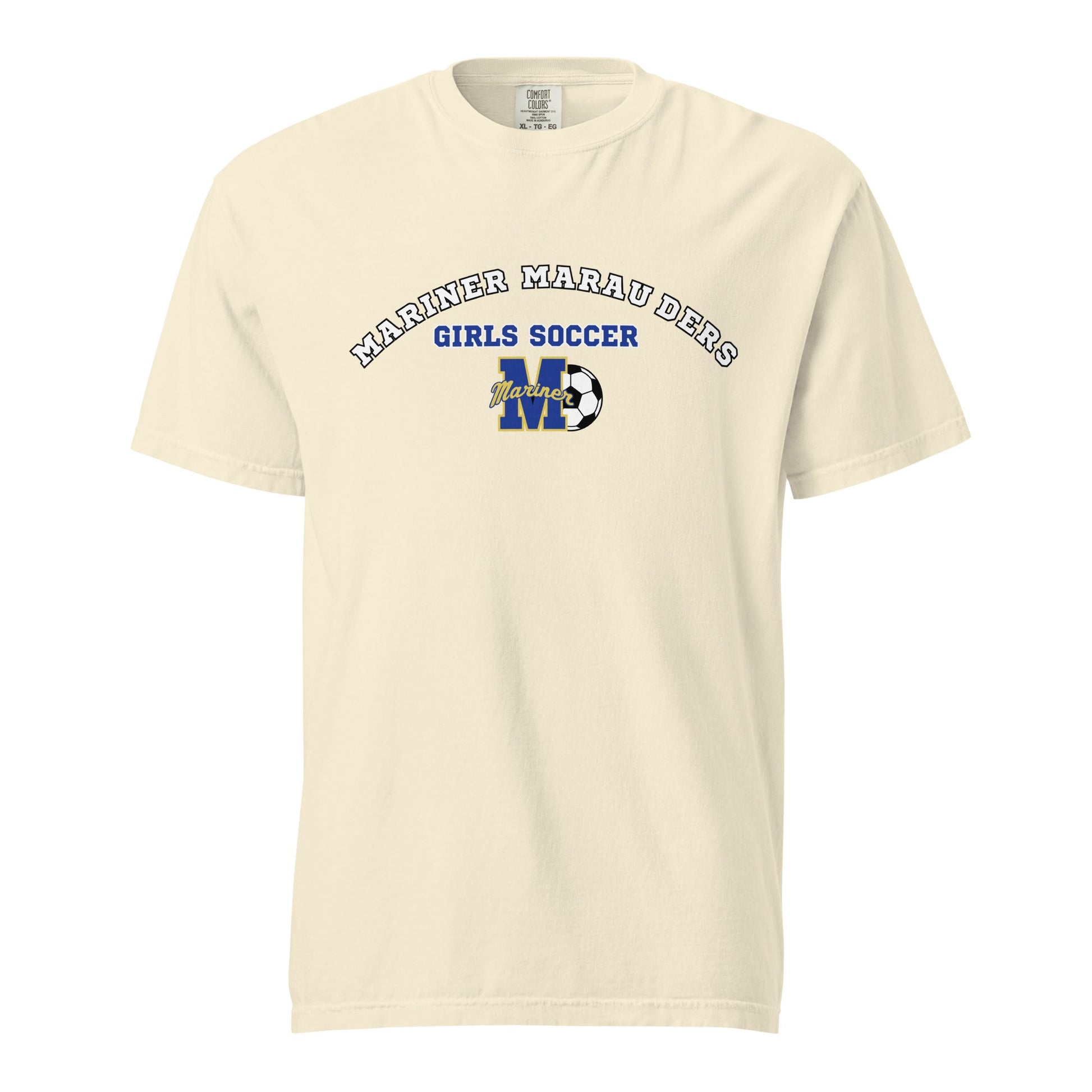 Signature | Comfort Colors T-Shirt | Mariner girls soccer | Crest Logo