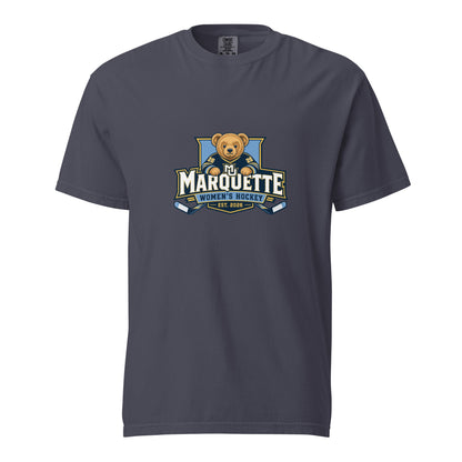 Signature | Comfort Colors T-Shirt | Marquette University Women's Hockey | Bear Athletics Logo