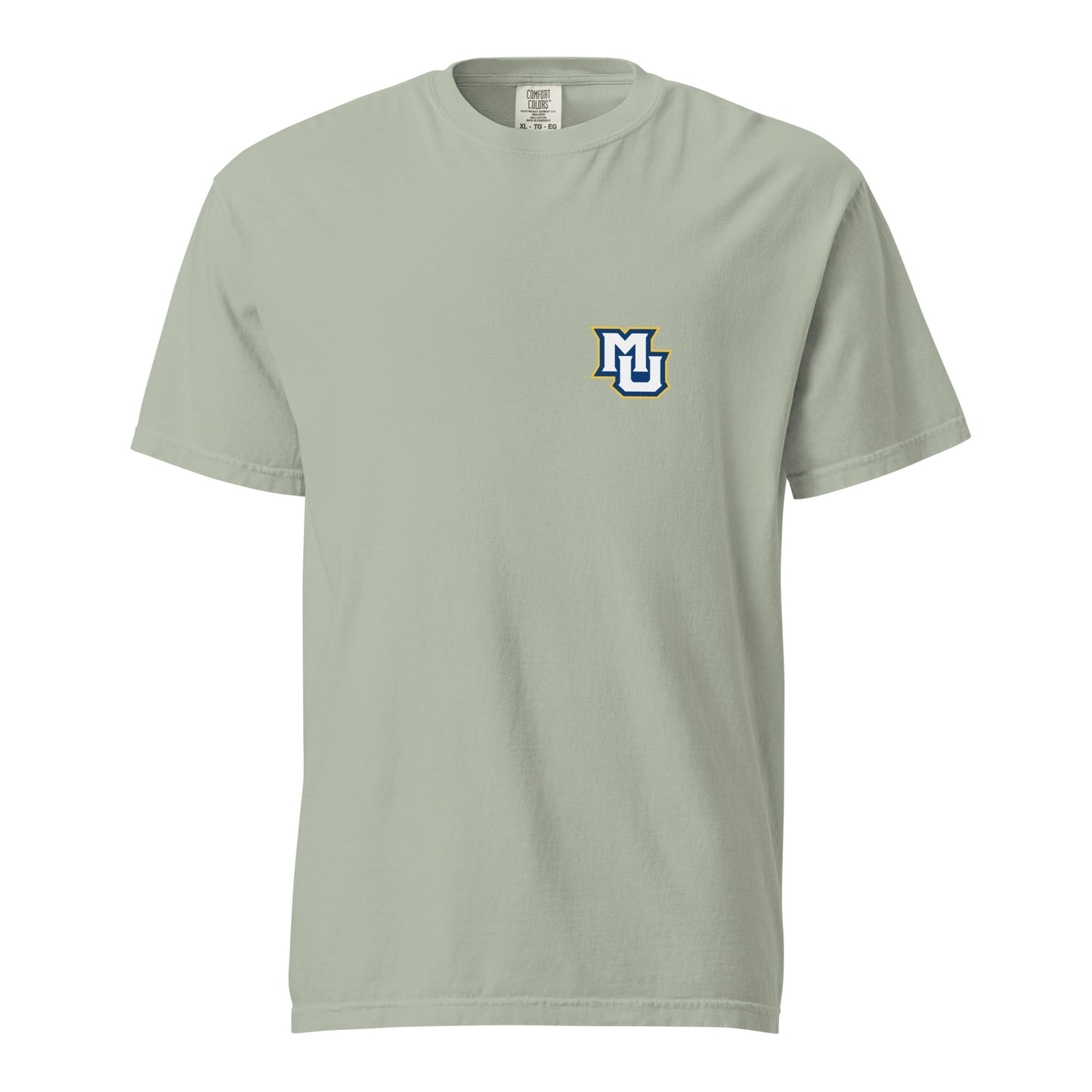Signature | Comfort Colors T-Shirt | Marquette University Women's Hockey | MU Mark Backprint Logo