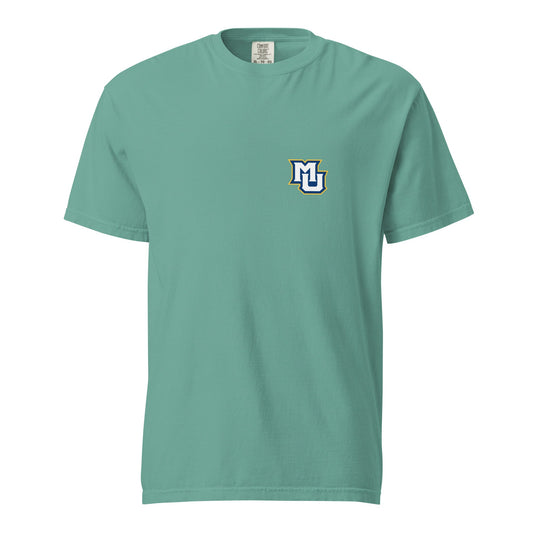Signature | Comfort Colors T-Shirt | Marquette University Women's Hockey | MU Mark Backprint Logo