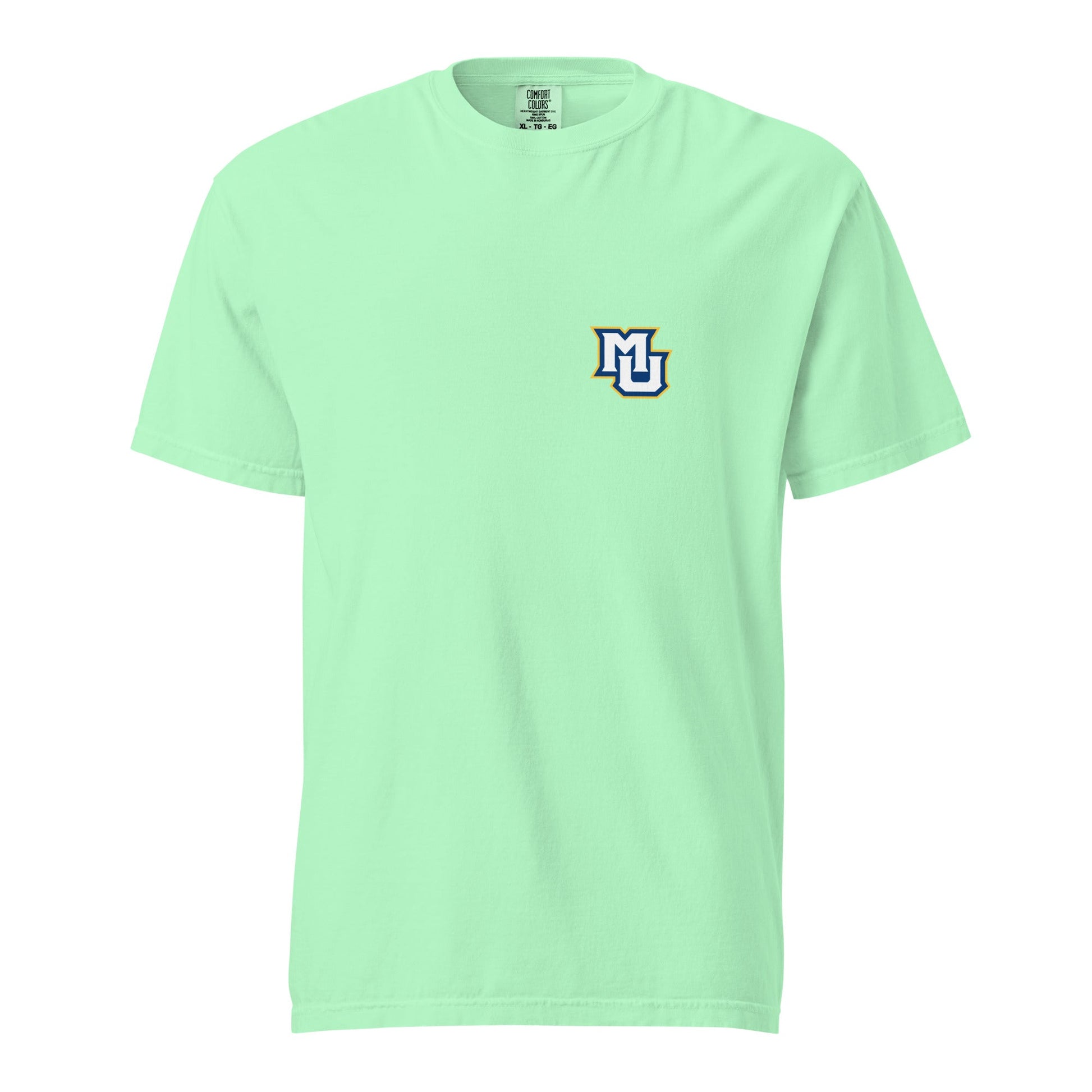 Signature | Comfort Colors T-Shirt | Marquette University Women's Hockey | MU Mark Backprint Logo