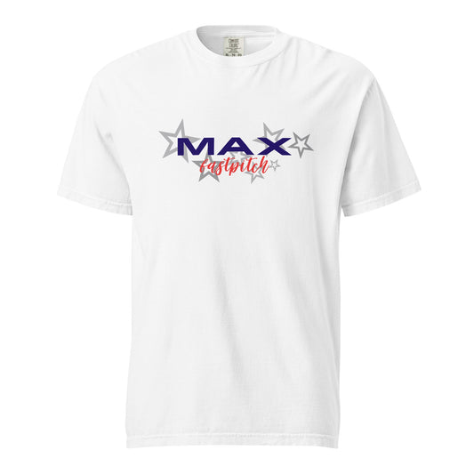 Signature | Comfort Colors T-Shirt | MAX Fastpitch | Stars Logo