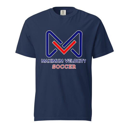 Signature | Comfort Colors T-Shirt | Maximum Velocity Youth Sports | Crest Logo