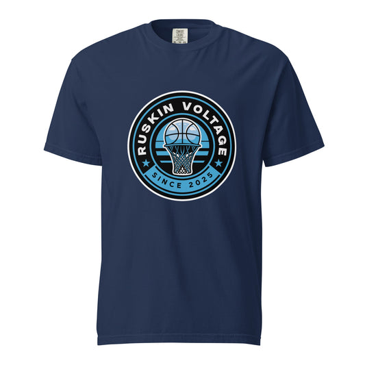 Signature | Comfort Colors T-Shirt | Maximum Voltage Athletics District | Hoop Crest Logo