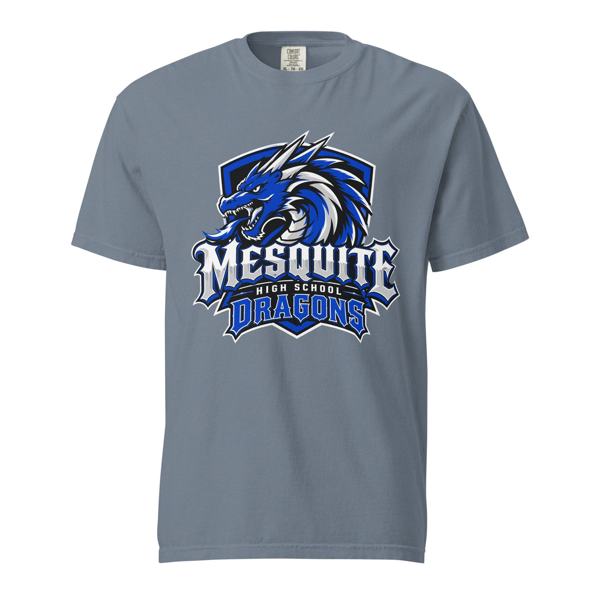 Signature | Comfort Colors T-Shirt | Mesquite High School | Emblem Logo