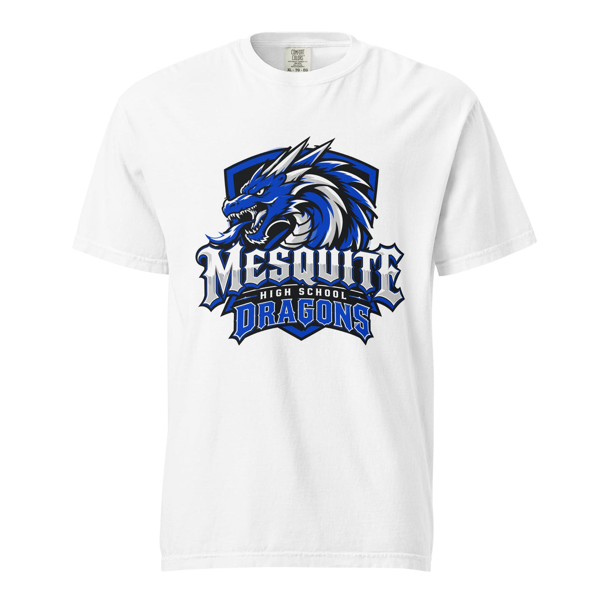Signature | Comfort Colors T-Shirt | Mesquite High School | Emblem Logo