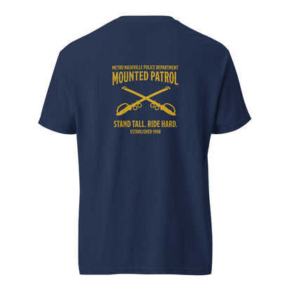 Signature | Comfort Colors T-Shirt | Metro Nashville Police Department Horse Mounted Patrol | Stand Tall Logo