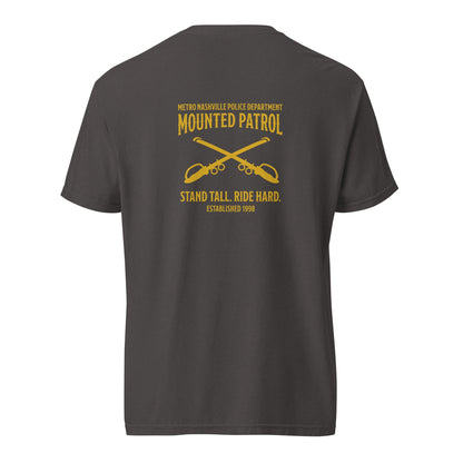 Signature | Comfort Colors T-Shirt | Metro Nashville Police Department Horse Mounted Patrol | Stand Tall Logo
