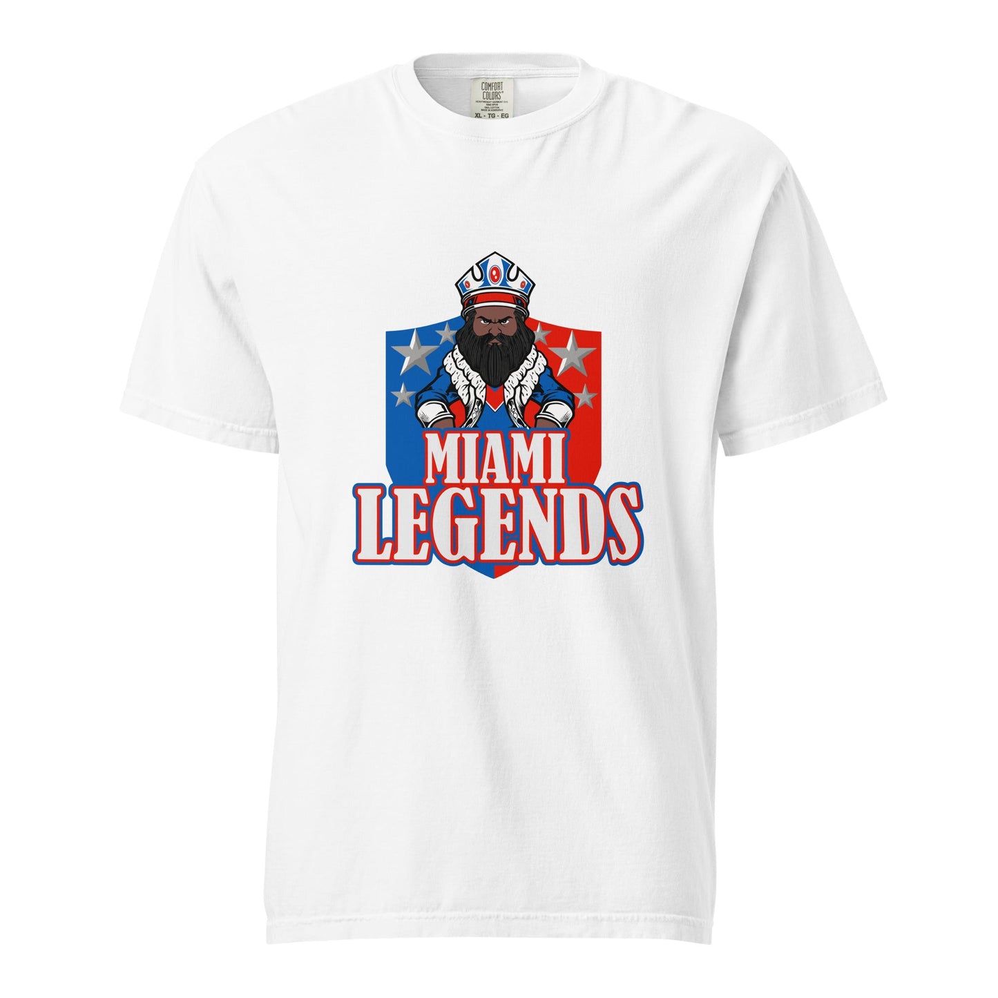 Signature | Comfort Colors T-Shirt | Miami Legends Football | King Shield Logo