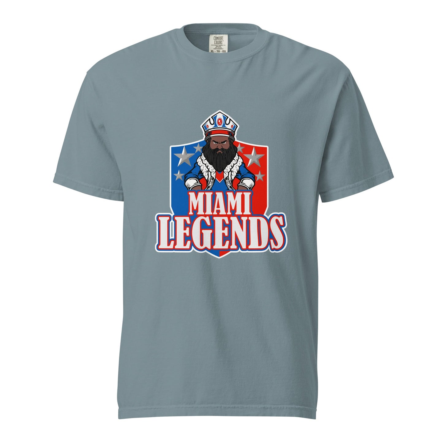 Signature | Comfort Colors T-Shirt | Miami Legends Football | King Shield Logo