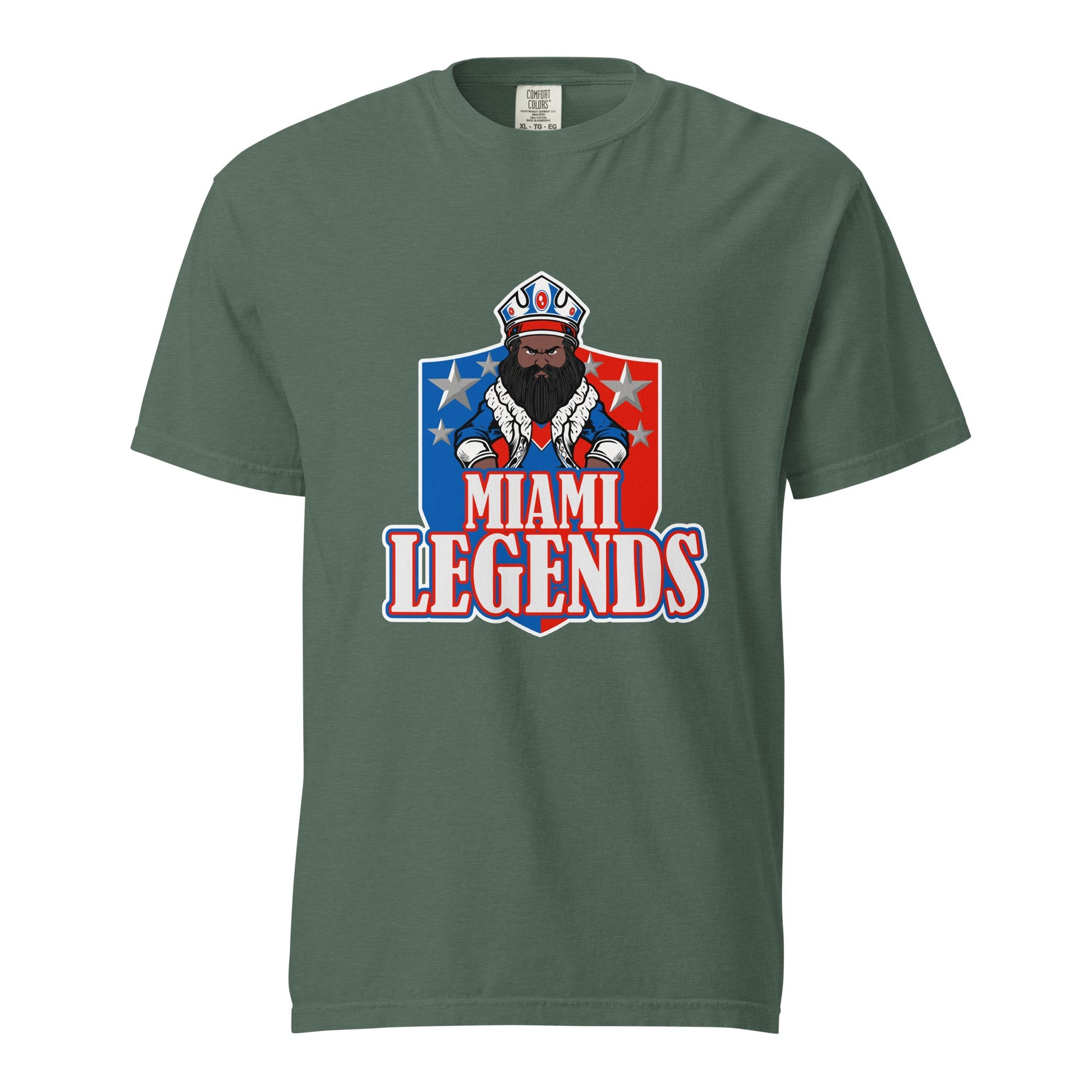 Signature | Comfort Colors T-Shirt | Miami Legends Football | King Shield Logo