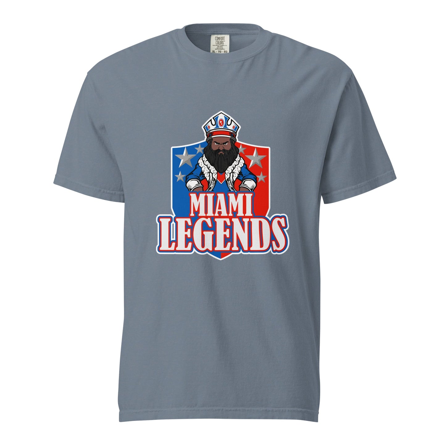 Signature | Comfort Colors T-Shirt | Miami Legends Football | King Shield Logo