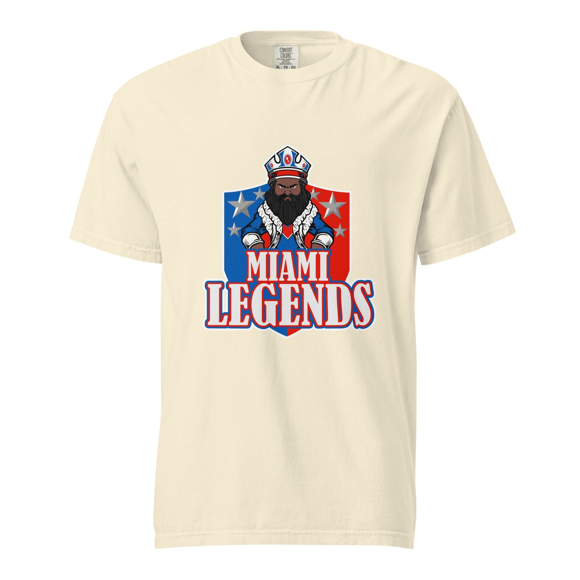 Signature | Comfort Colors T-Shirt | Miami Legends Football | King Shield Logo