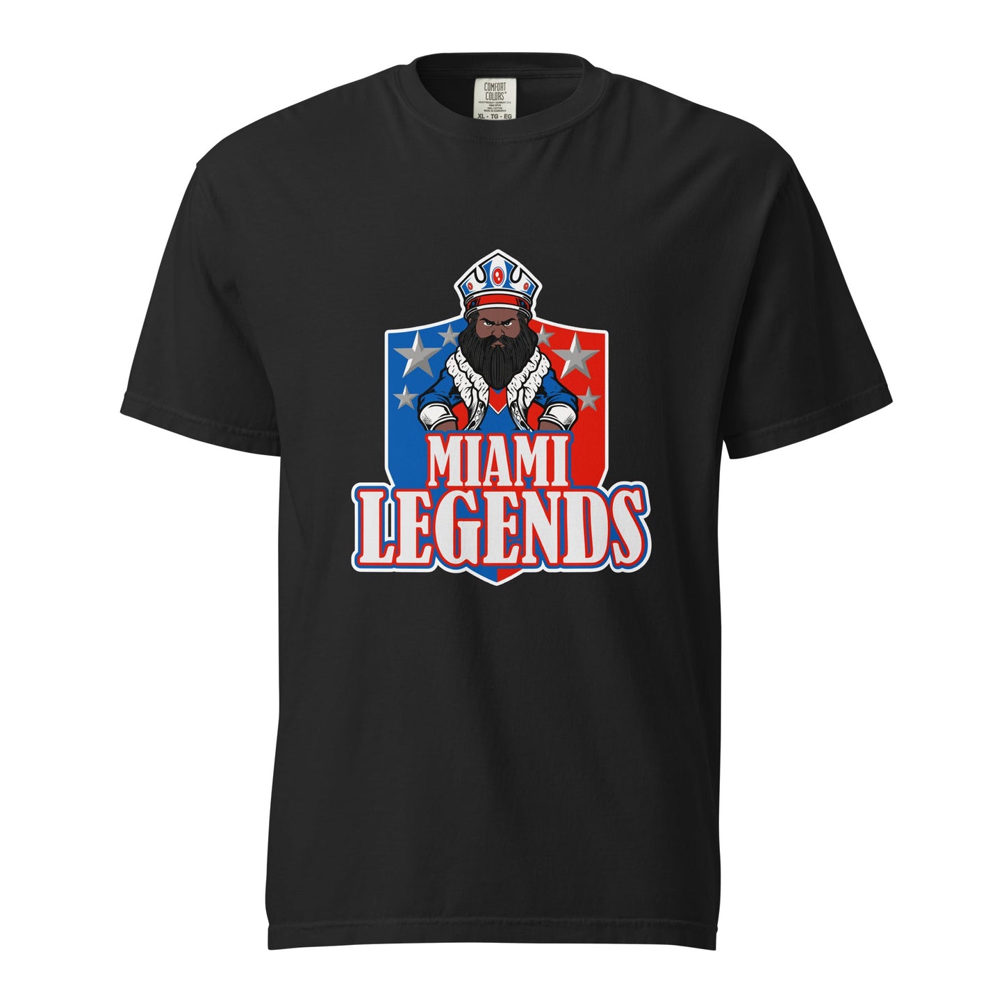 Signature | Comfort Colors T-Shirt | Miami Legends Football | King Shield Logo