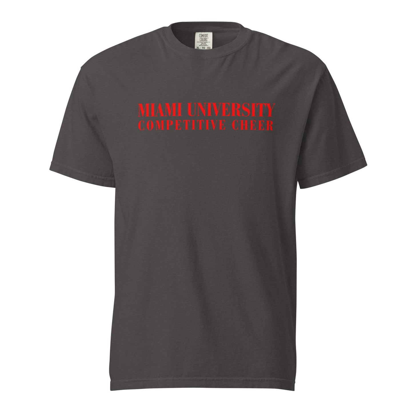 Signature | Comfort Colors T-Shirt | Miami University Competitive Cheer Team