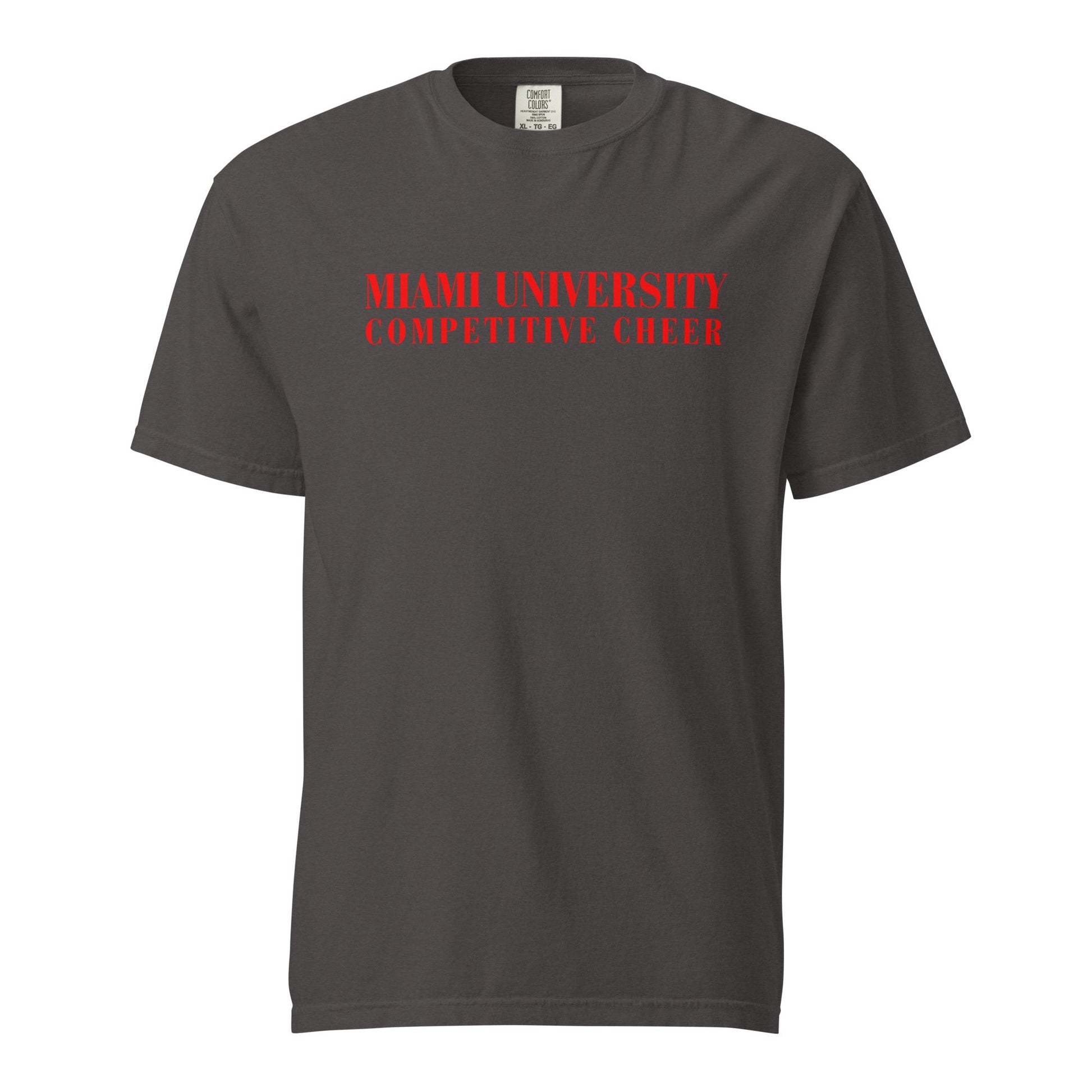 Signature | Comfort Colors T-Shirt | Miami University Competitive Cheer Team