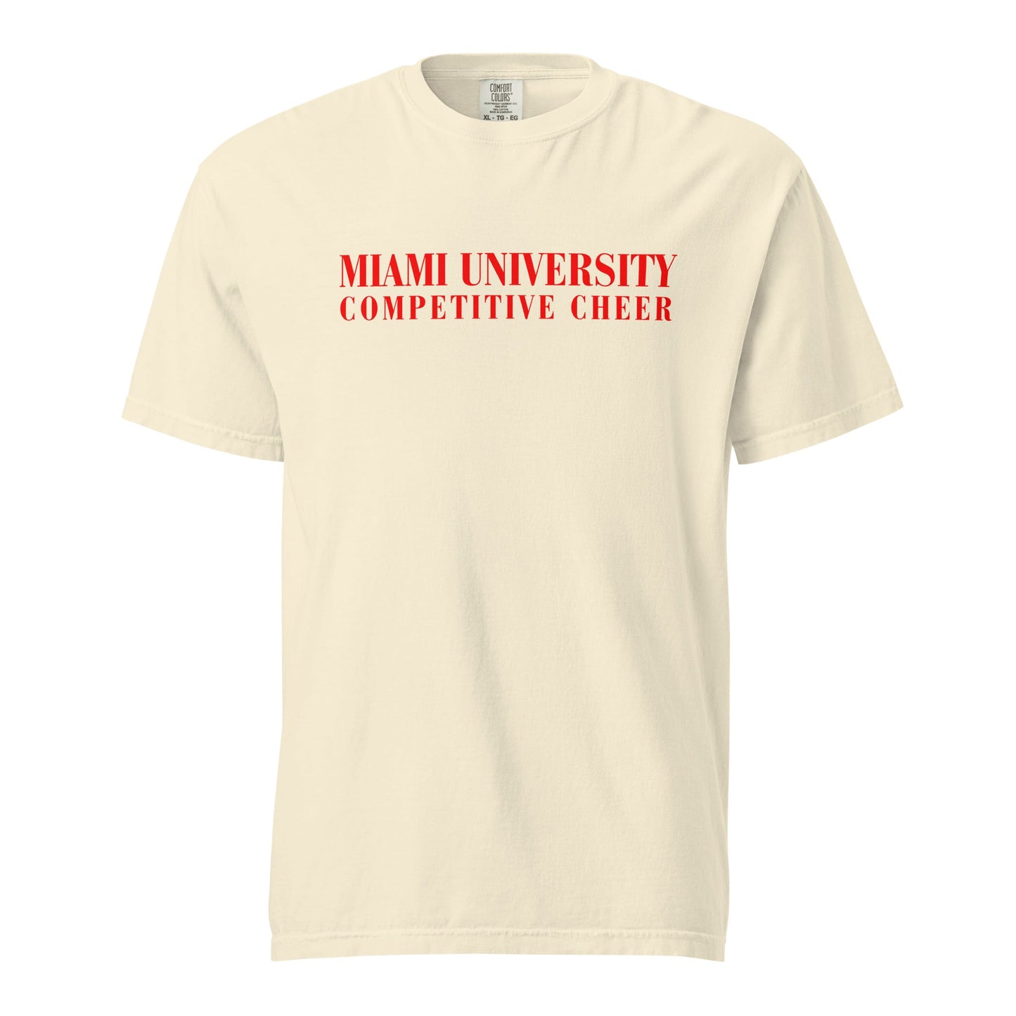 Signature | Comfort Colors T-Shirt | Miami University Competitive Cheer Team