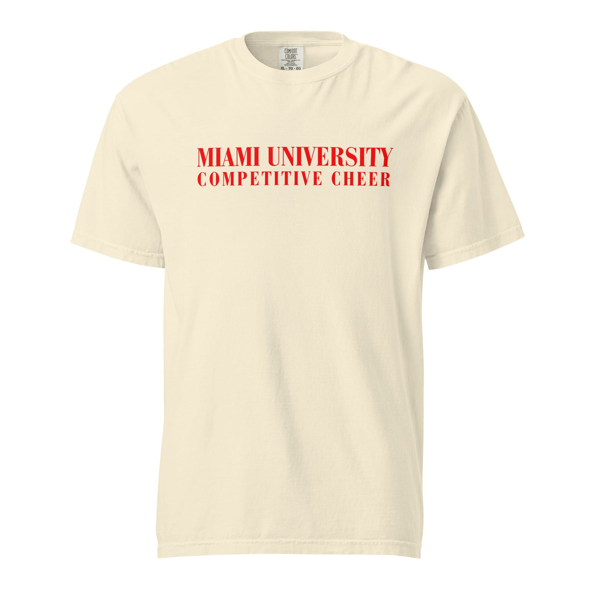Signature | Comfort Colors T-Shirt | Miami University Competitive Cheer Team