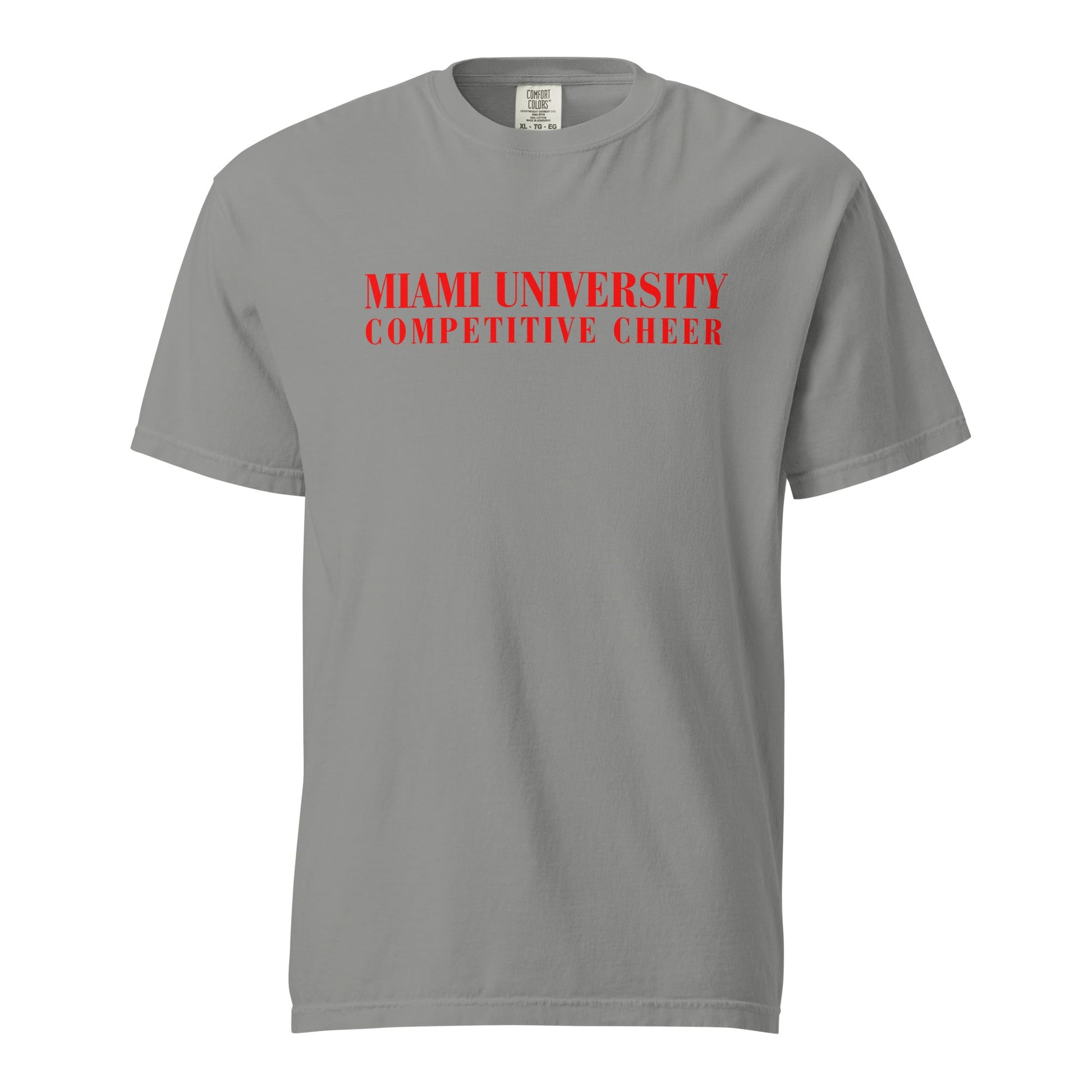 Signature | Comfort Colors T-Shirt | Miami University Competitive Cheer Team