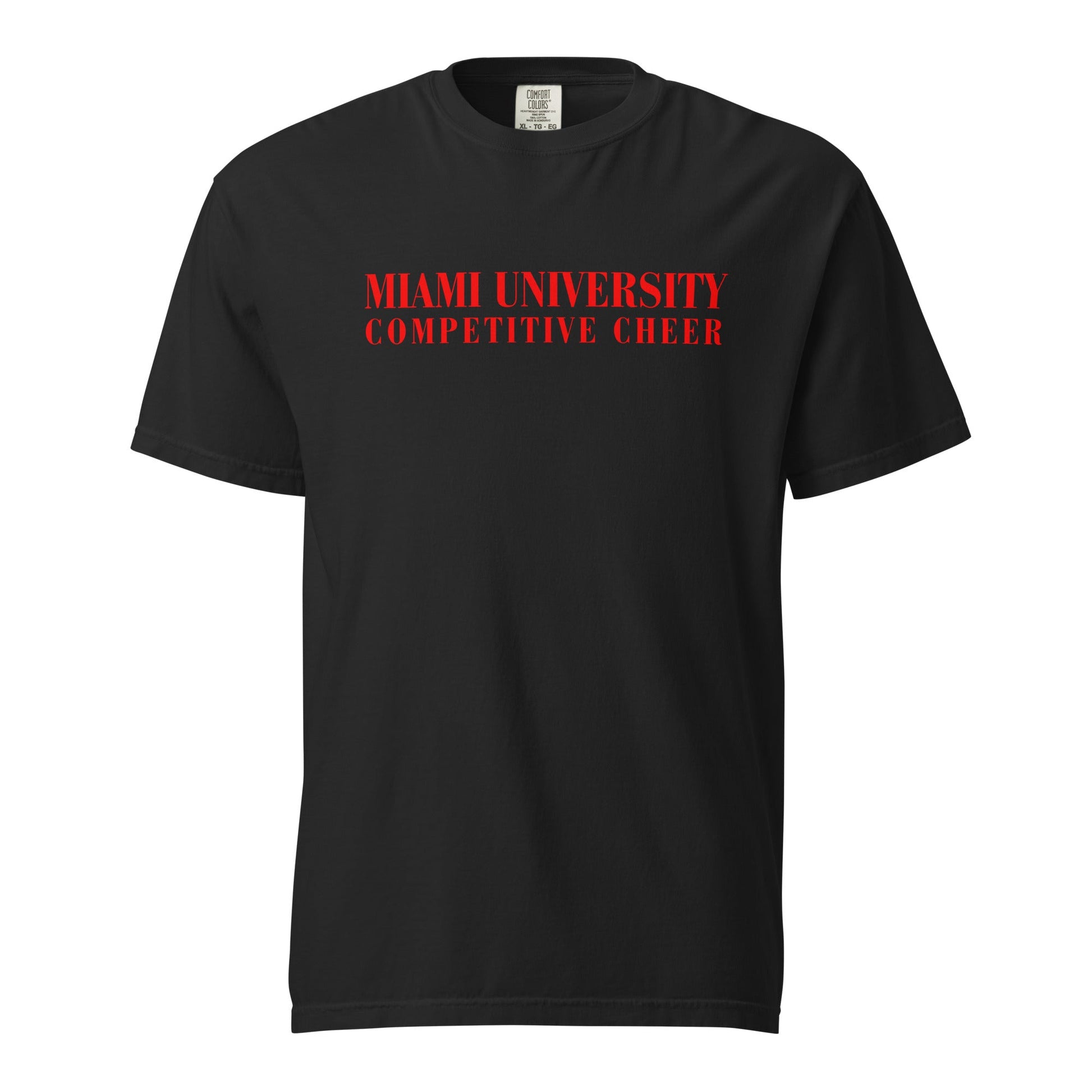 Signature | Comfort Colors T-Shirt | Miami University Competitive Cheer Team