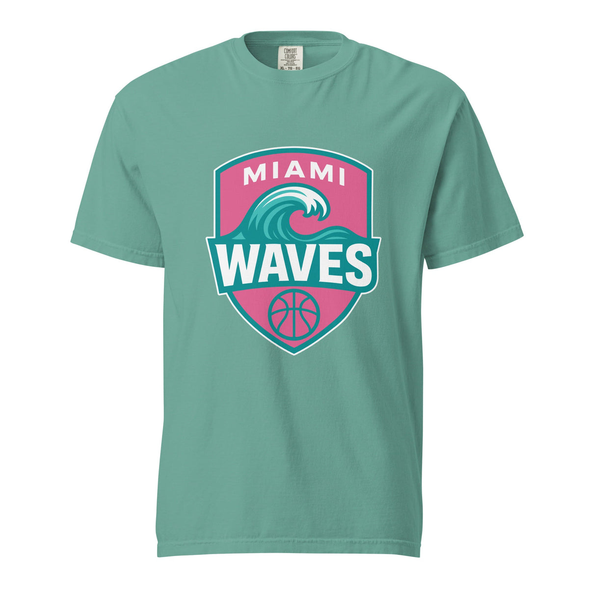 Signature | Comfort Colors T-Shirt | Miami Waves | Shield Logo