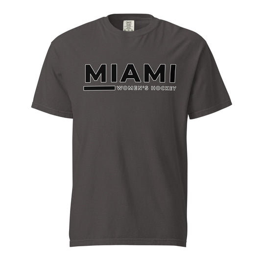Signature | Comfort Colors T-Shirt | Miami Women's Hockey | Lettermark Logo