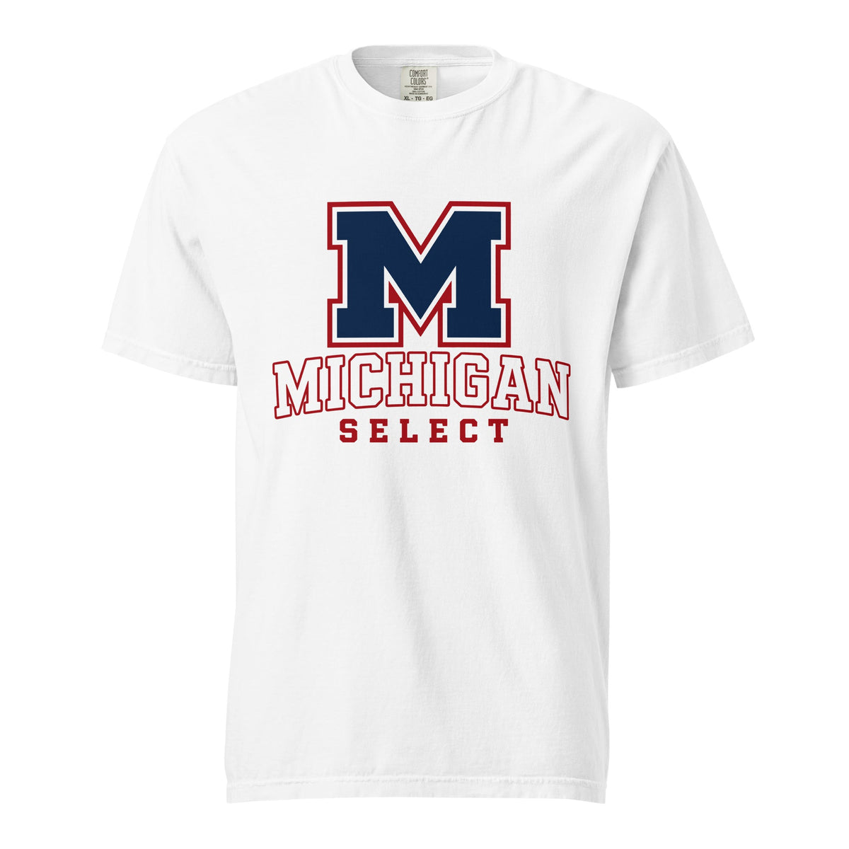 Signature | Comfort Colors T-Shirt | Michigan Select Baseball | Emblem Logo