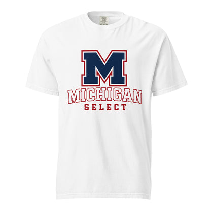 Signature | Comfort Colors T-Shirt | Michigan Select Baseball | Emblem Logo