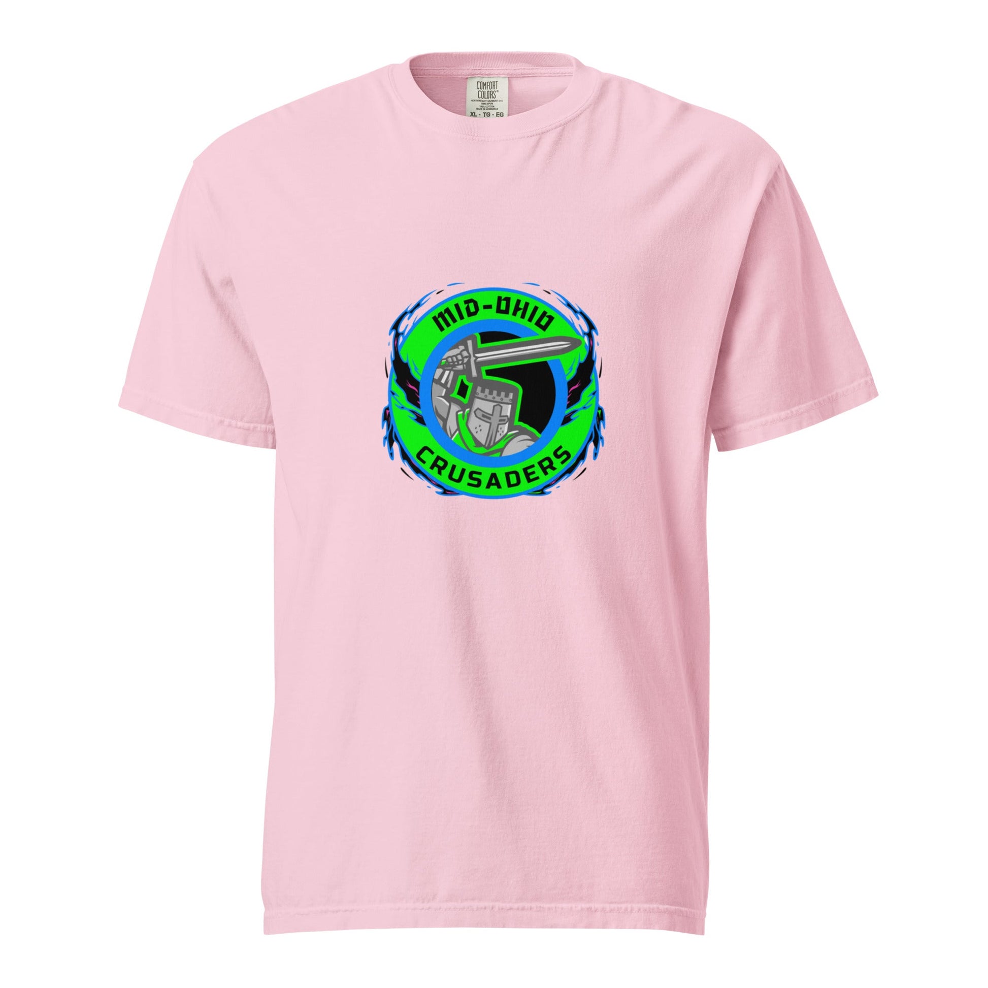 Signature | Comfort Colors T-Shirt | Mid Ohio Crusaders | Badge Logo