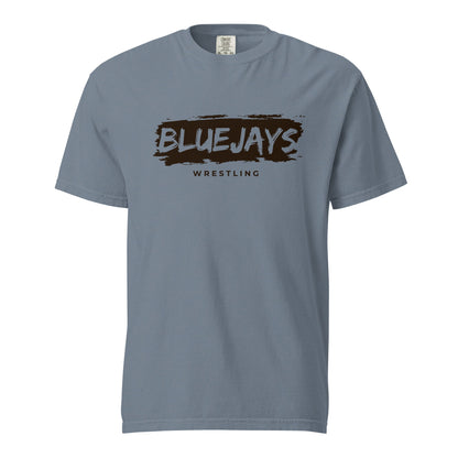 Signature | Comfort Colors T-Shirt | Middlesex Bluejays Wrestling | Script Logo