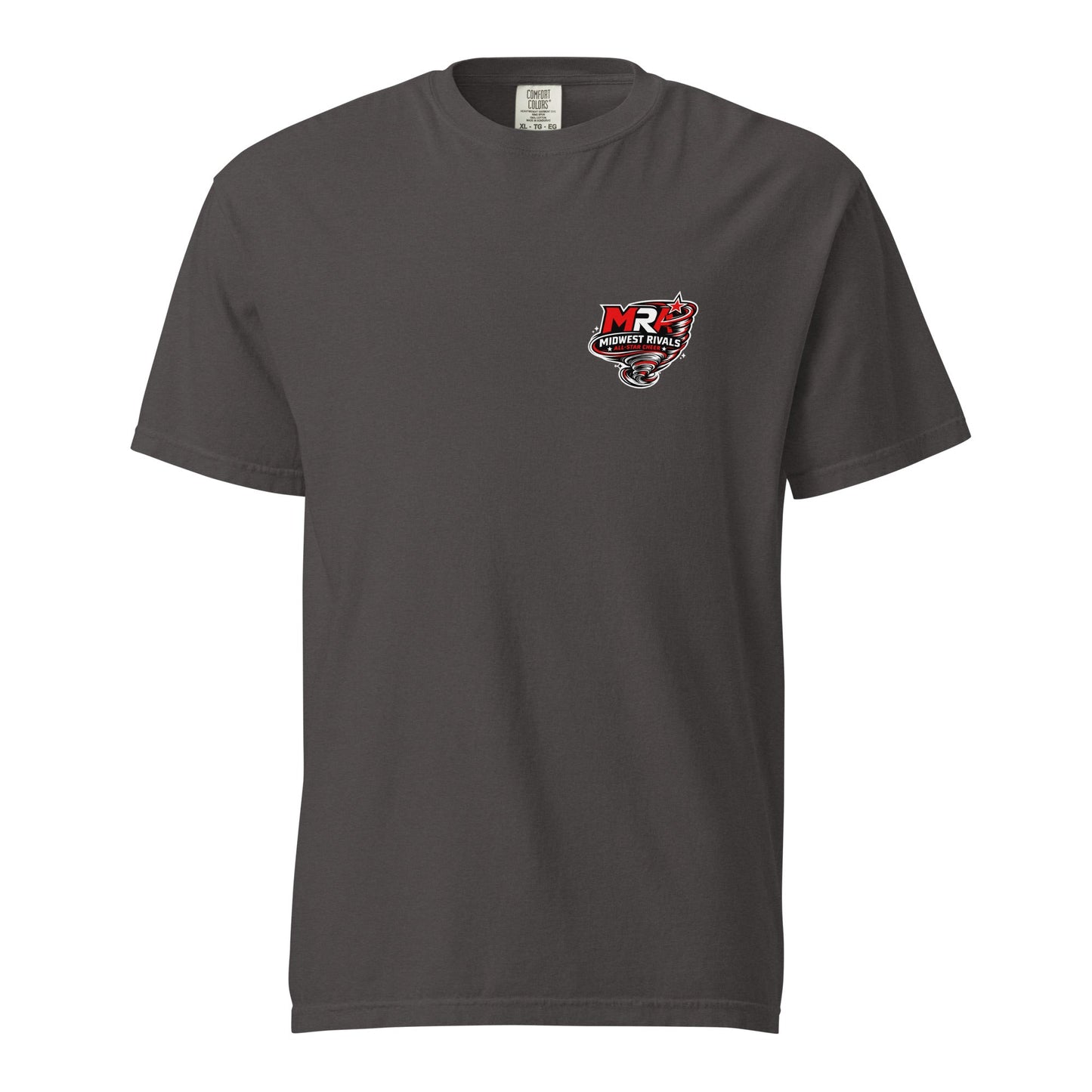 Signature | Comfort Colors T-Shirt | Midwest Rivals Allstar Cheer | Pocket Logo