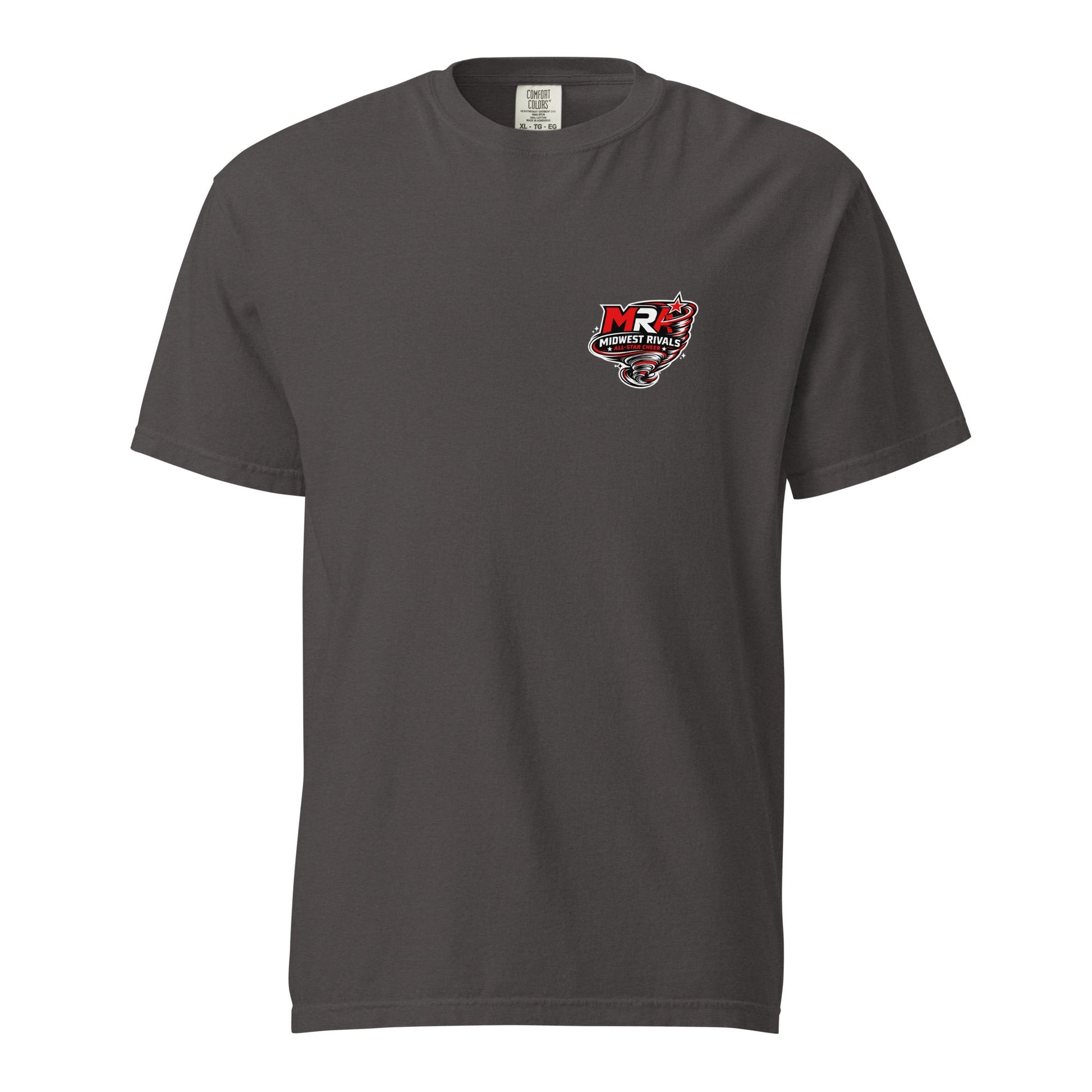 Signature | Comfort Colors T-Shirt | Midwest Rivals Allstar Cheer | Pocket Logo