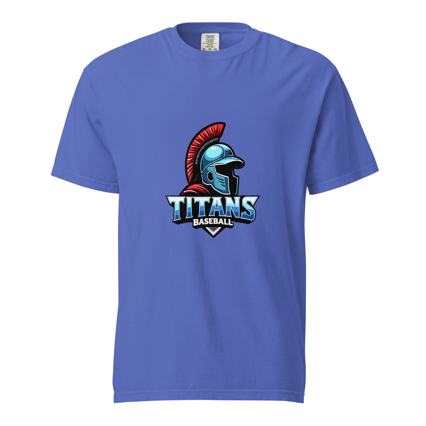 Signature | Comfort Colors T-Shirt | Mighty Titans Baseball | Crest Logo