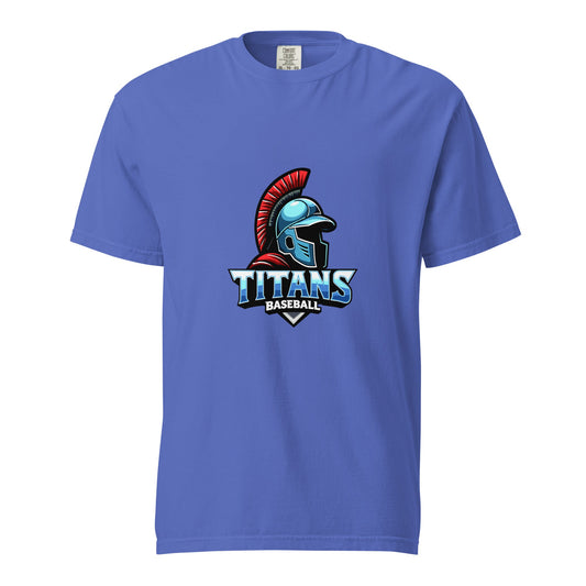 Signature | Comfort Colors T-Shirt | Mighty Titans Baseball | Crest Logo