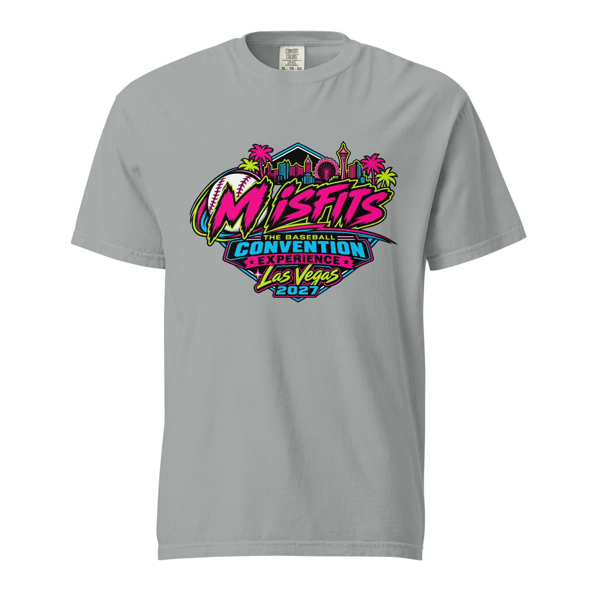 Signature | Comfort Colors T-Shirt | Misfits Baseball | Crest Logo