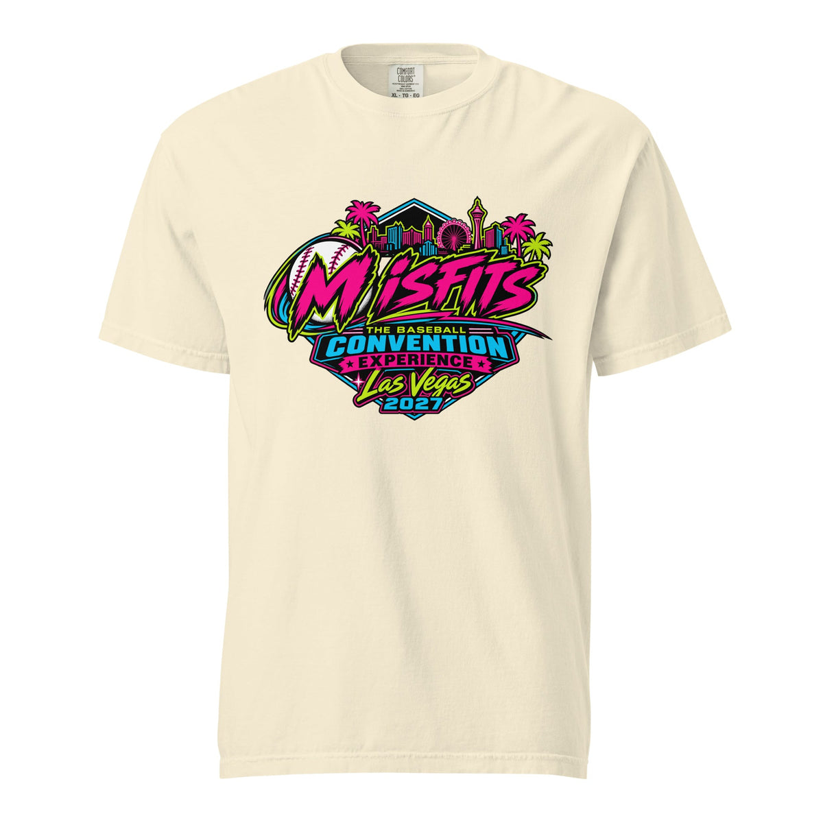 Signature | Comfort Colors T-Shirt | Misfits Baseball | Crest Logo