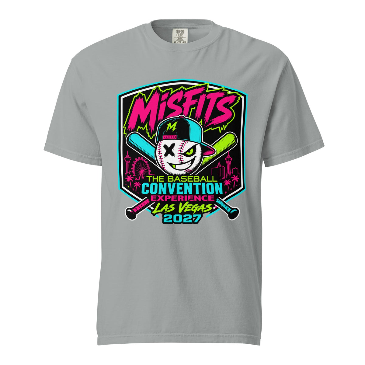 Signature | Comfort Colors T-Shirt | Misfits Baseball | Shield Logo